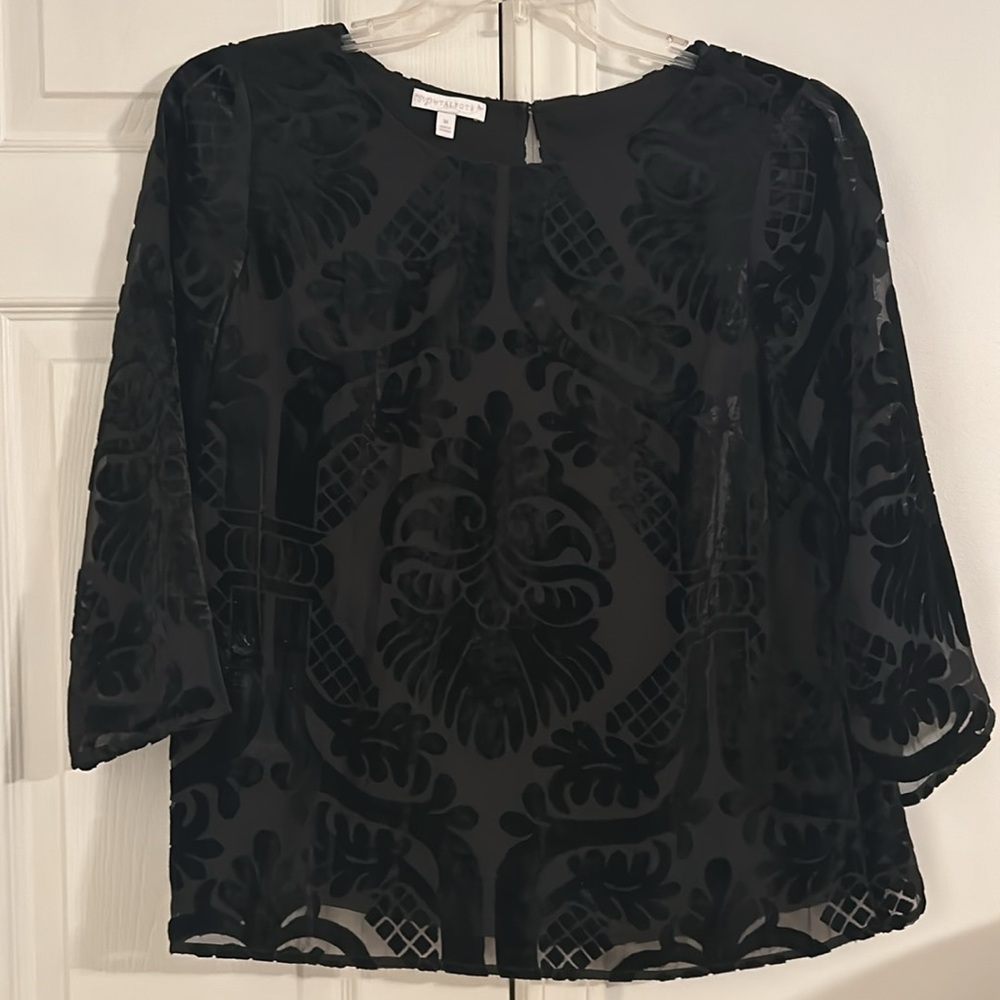 Talbots black dressy top-RSVP by Talbots